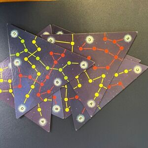 Star Trek Board Game Six Triangle Space Sectors Replacement Parts Good Sci-Fi